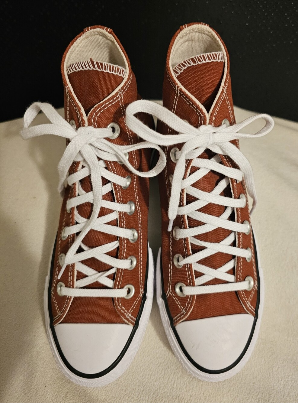 NEW! CONVERSE Wms Lift High-Top Platform Sneakers In Ritual Red/White/black SZ 6 - Picture 4 of 12